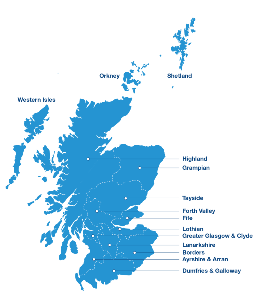 NHS Map Scotland